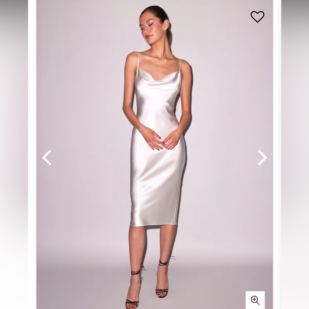 NWT - Fleur Du Mal Cowl Neck Slip Dress in Ivory